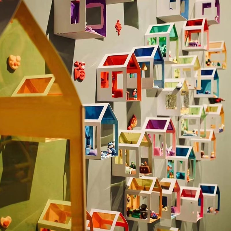 CMFYHM 8 لفات من لفائف السيلوفان الملون (34 بوصة × 16.4 قدم × 8 ألوان) لفائف سيلوفان شفافة عريضة جداً للتغليف الهدايا لسلال الهدايا، الزهور، الحرف اليدوية، حفلات استقبال المواليد - Image 5